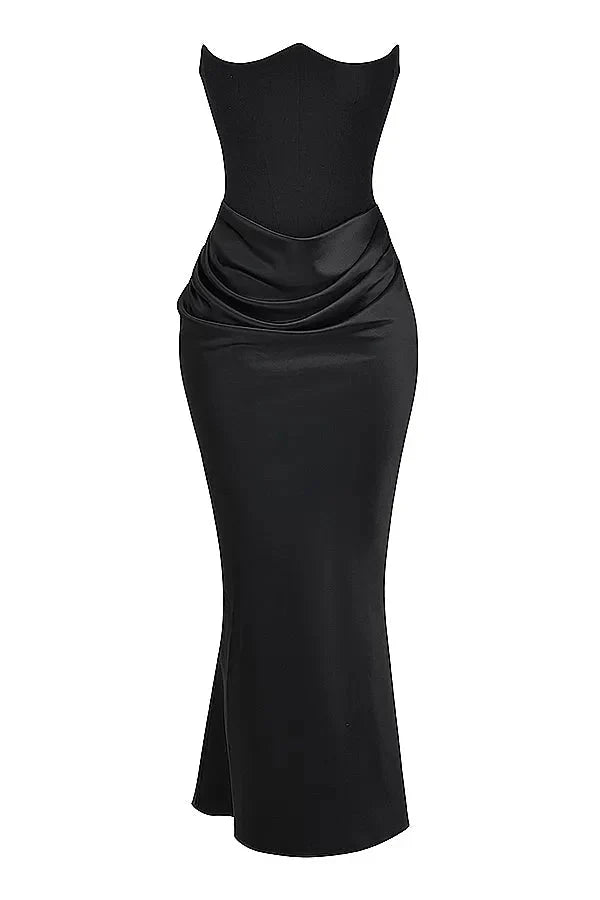 Nuria | Vestido largo de Satén