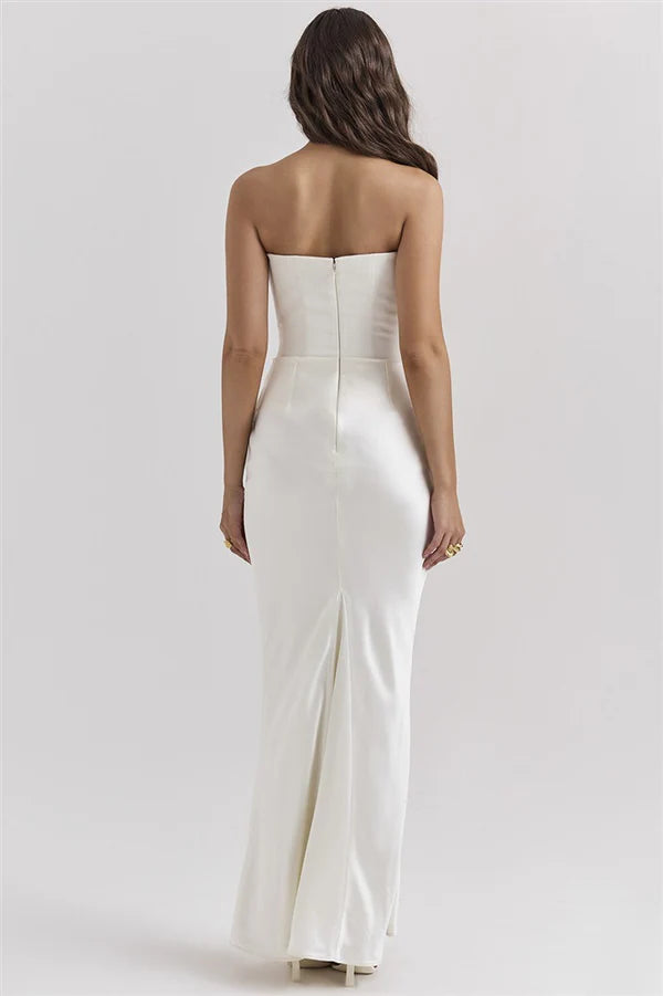 Nuria | Vestido largo de Satén