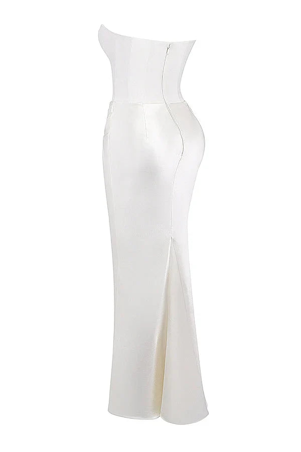 Nuria | Vestido largo de Satén