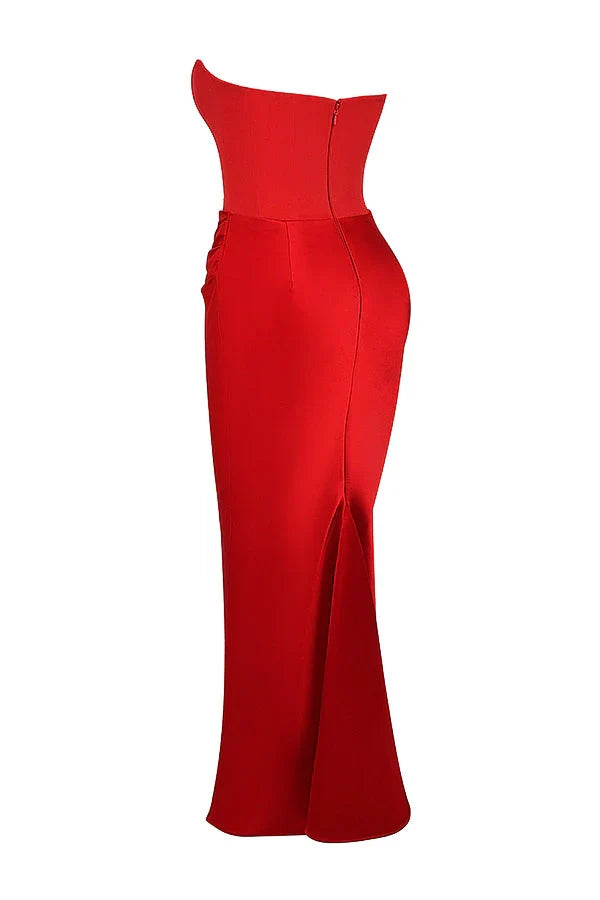 Nuria | Vestido largo de Satén