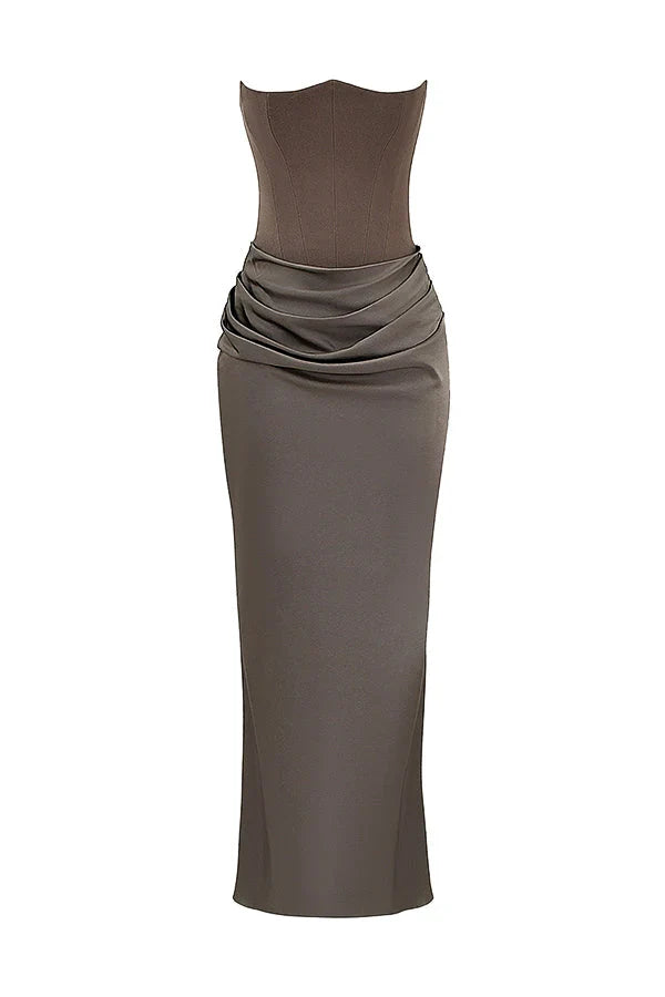 Nuria | Vestido largo de Satén