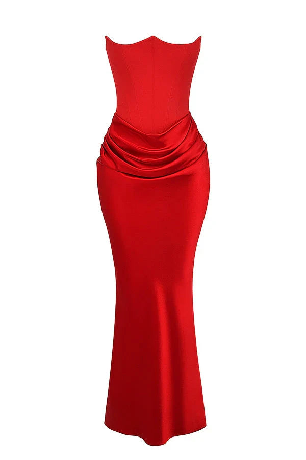 Nuria | Vestido largo de Satén