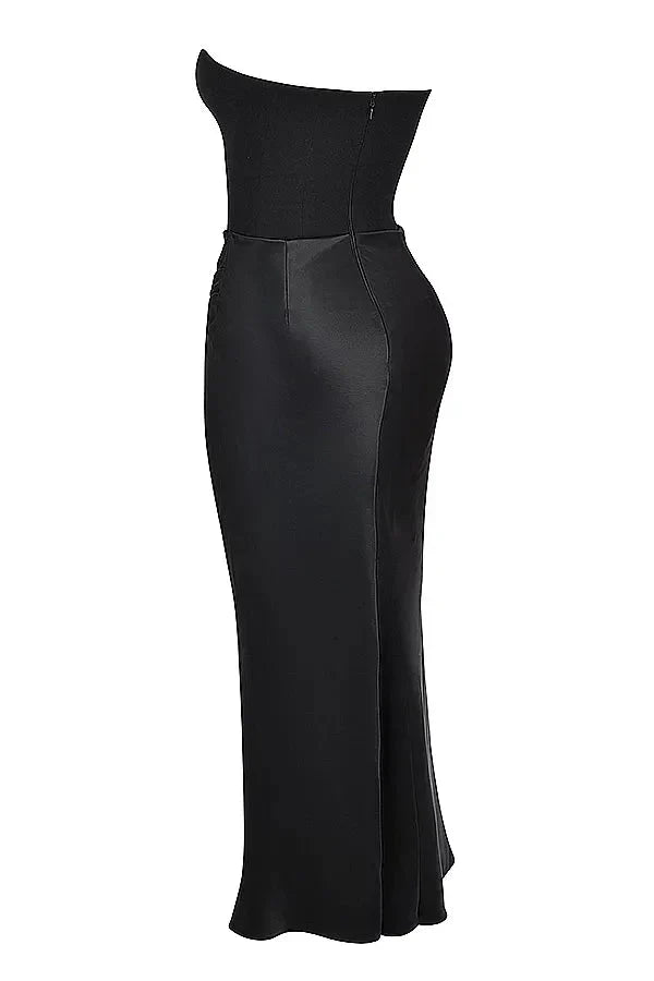 Nuria | Vestido largo de Satén