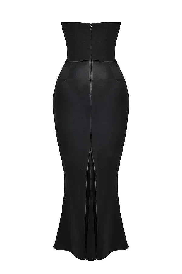 Nuria | Vestido largo de Satén